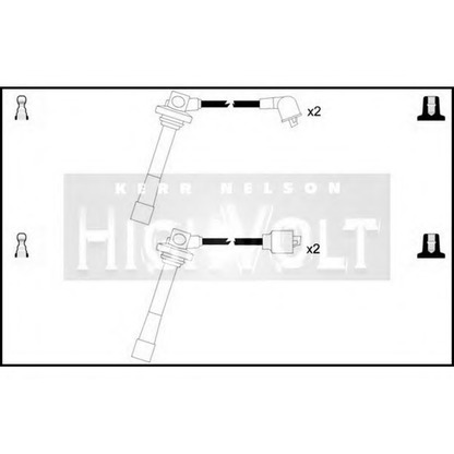 Фото Комплект проводов зажигания STANDARD OEF313