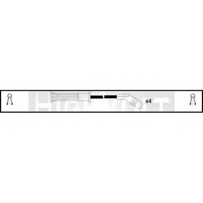 Фото Комплект проводов зажигания STANDARD OEF511