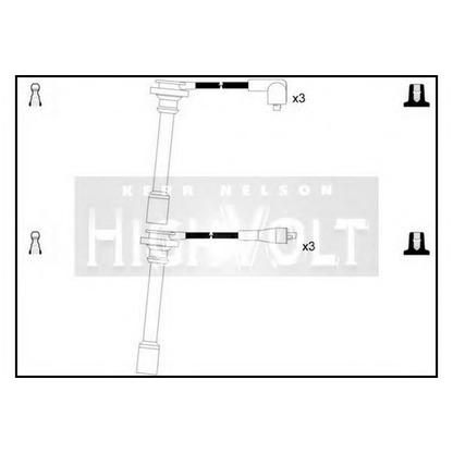 Фото Комплект проводов зажигания STANDARD OEF201