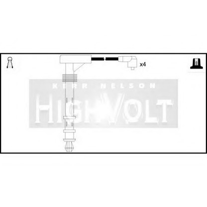 Foto Kit cavi accensione STANDARD OEF233