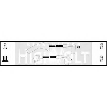 Фото Комплект проводов зажигания STANDARD OEF896