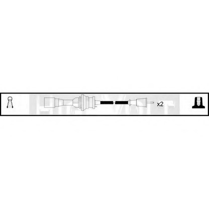 Фото Комплект проводов зажигания STANDARD OEF555