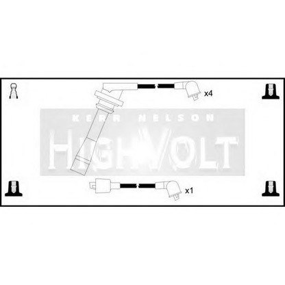 Foto Kit cavi accensione STANDARD OEF259