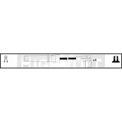 Foto Juego de cables de encendido STANDARD OEF818