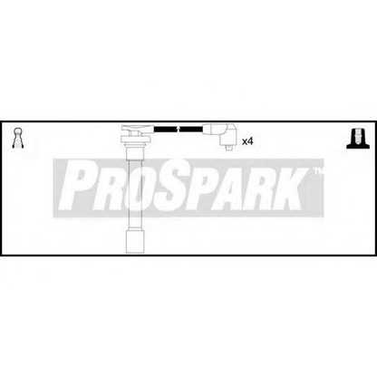 Фото Комплект проводов зажигания STANDARD OES1139