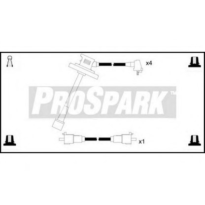 Foto Kit cavi accensione STANDARD OES1158