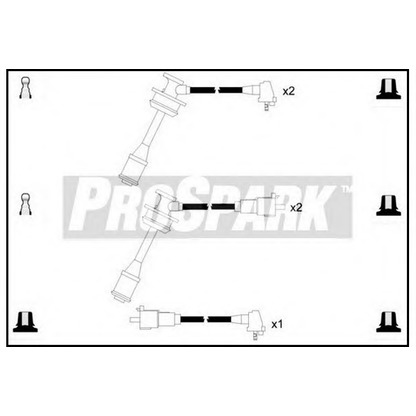 Фото Комплект проводов зажигания STANDARD OES1165