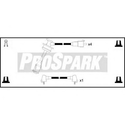 Фото Комплект проводов зажигания STANDARD OES1173