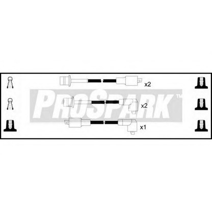 Фото Комплект проводов зажигания STANDARD OES1179