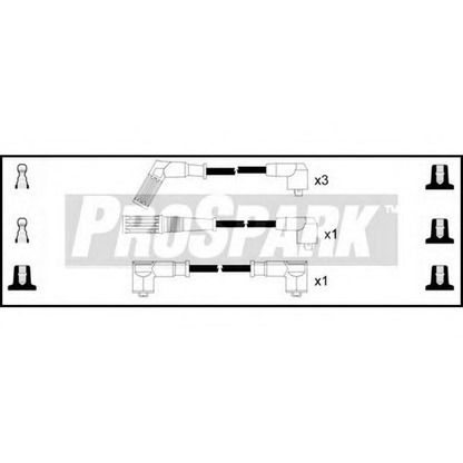 Фото Комплект проводов зажигания STANDARD OES1211