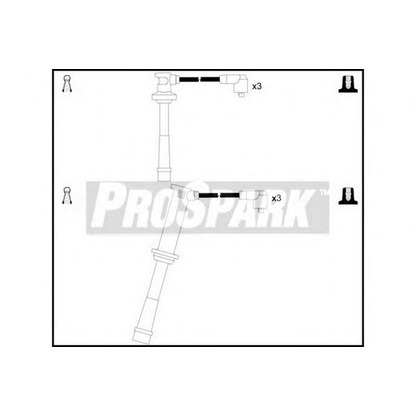 Photo Kit de câbles d'allumage STANDARD OES1266