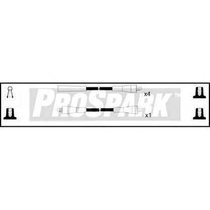 Фото Комплект проводов зажигания STANDARD OES149