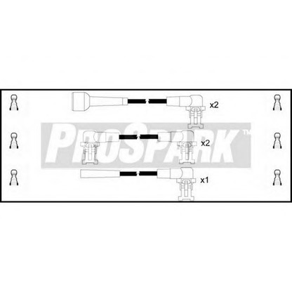 Фото Комплект проводов зажигания STANDARD OES181