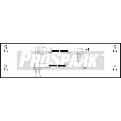 Фото Комплект проводов зажигания STANDARD OES184