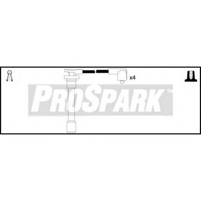 Фото Комплект проводов зажигания STANDARD OES195