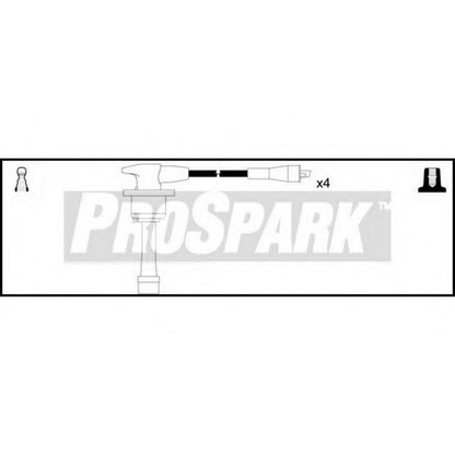 Фото Комплект проводов зажигания STANDARD OES242