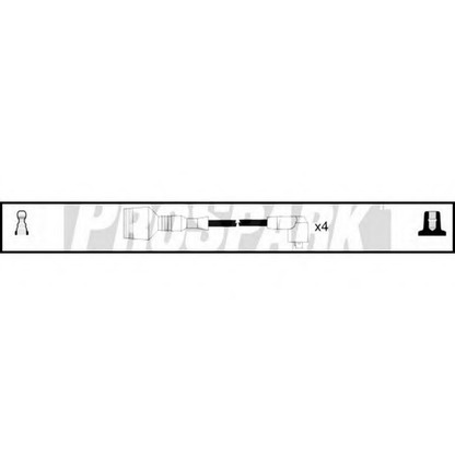 Фото Комплект проводов зажигания STANDARD OES304