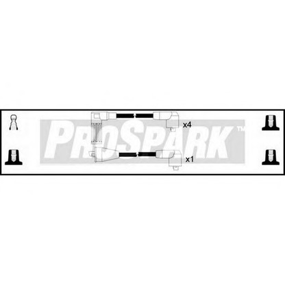 Фото Комплект проводов зажигания STANDARD OES329