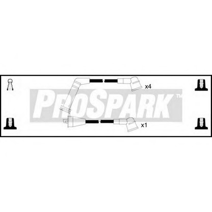Фото Комплект проводов зажигания STANDARD OES354