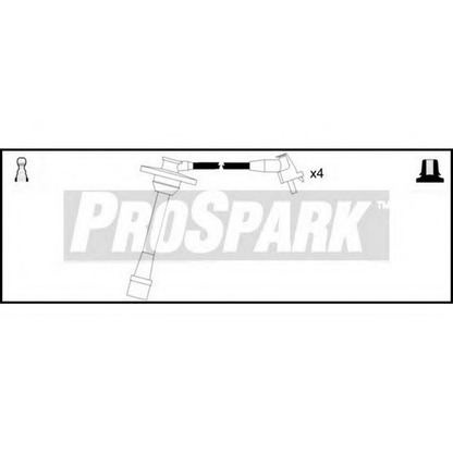 Фото Комплект проводов зажигания STANDARD OES392