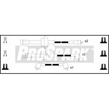 Фото Комплект проводов зажигания STANDARD OES406