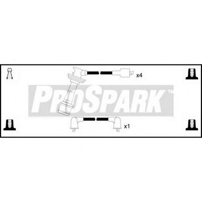 Фото Комплект проводов зажигания STANDARD OES415