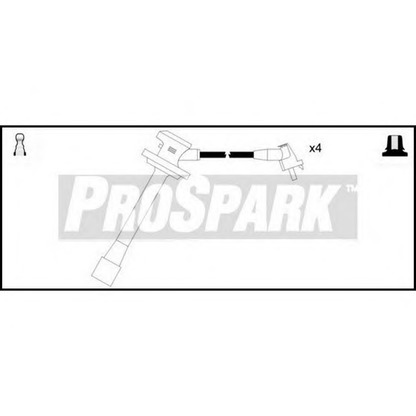 Zdjęcie Zestaw przewodów zapłonowych STANDARD OES430