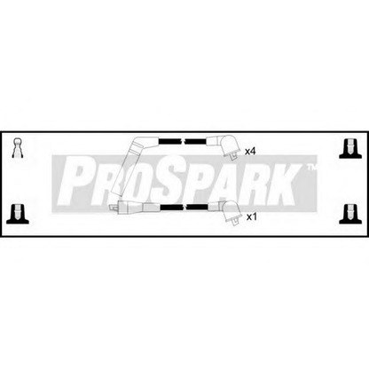 Фото Комплект проводов зажигания STANDARD OES552