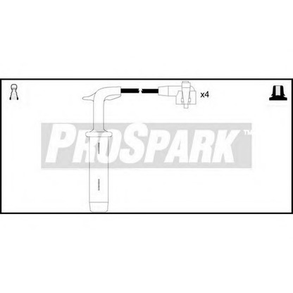 Foto Kit cavi accensione STANDARD OES622