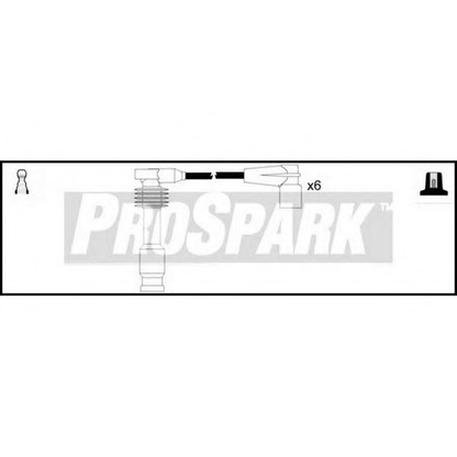 Фото Комплект проводов зажигания STANDARD OES660
