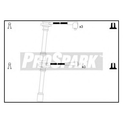 Фото Комплект проводов зажигания STANDARD OES669