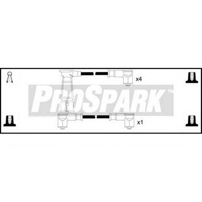 Foto Juego de cables de encendido STANDARD OES679