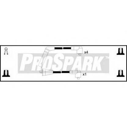 Photo Ignition Cable Kit STANDARD OES698