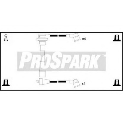 Foto Kit cavi accensione STANDARD OES699