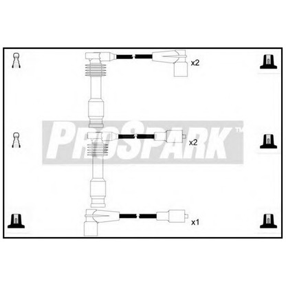 Фото Комплект проводов зажигания STANDARD OES779