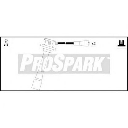 Фото Комплект проводов зажигания STANDARD OES787