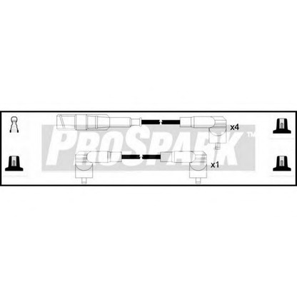 Фото Комплект проводов зажигания STANDARD OES865