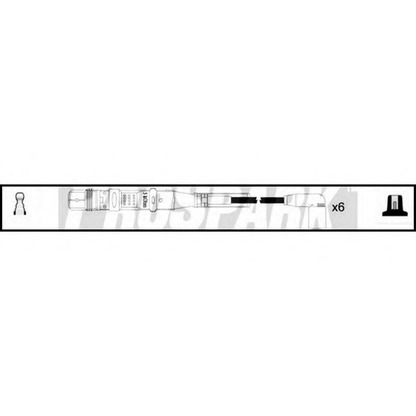 Фото Комплект проводов зажигания STANDARD OES871