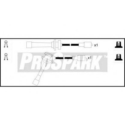 Zdjęcie Zestaw przewodów zapłonowych STANDARD OES904