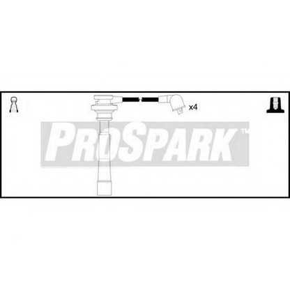Фото Комплект проводов зажигания STANDARD OES906
