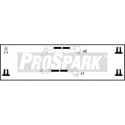 Zdjęcie Zestaw przewodów zapłonowych STANDARD OES973