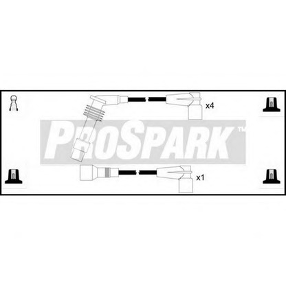 Zdjęcie Zestaw przewodów zapłonowych STANDARD OES981