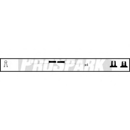 Zdjęcie Zestaw przewodów zapłonowych STANDARD OES985