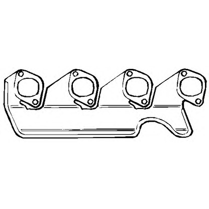 Photo Gasket, exhaust manifold ELRING 343847