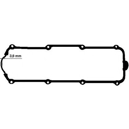 Photo Gasket, cylinder head cover ELRING 447050