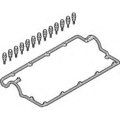 Photo Gasket, cylinder head cover ELRING 383280