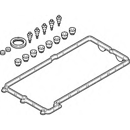 Photo Gasket Set, cylinder head cover ELRING 725340