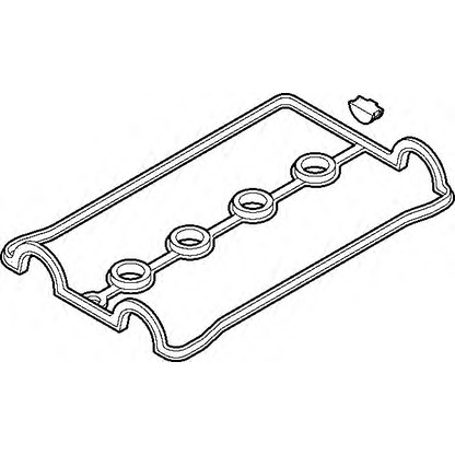 Photo Gasket Set, cylinder head cover ELRING 718890