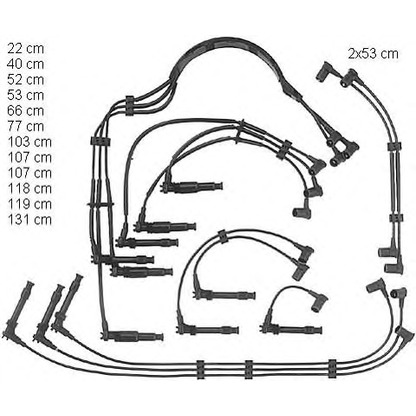 Фото Комплект проводов зажигания BERU ZE751