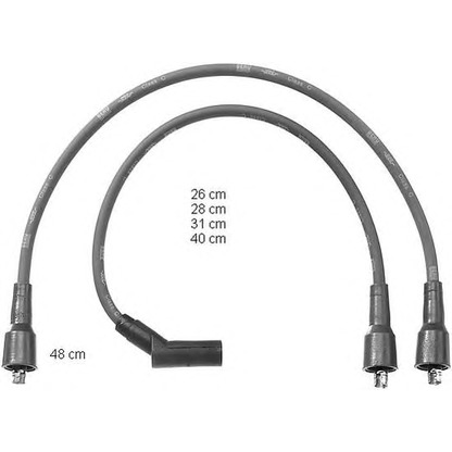 Photo Ignition Cable Kit BERU ZEF1043